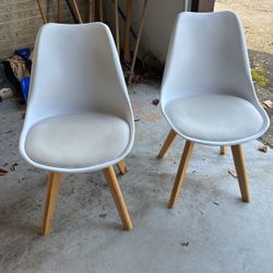 Two White Chairs