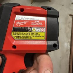 Milwaukee Laser Temperature Gun Infrared 10:1 Thermometer