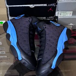 jordan 13 black university blue 