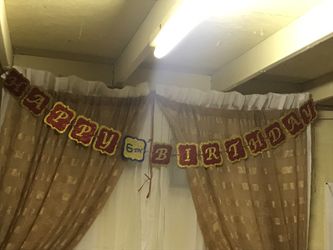 Glittery Happy Birthday Banner