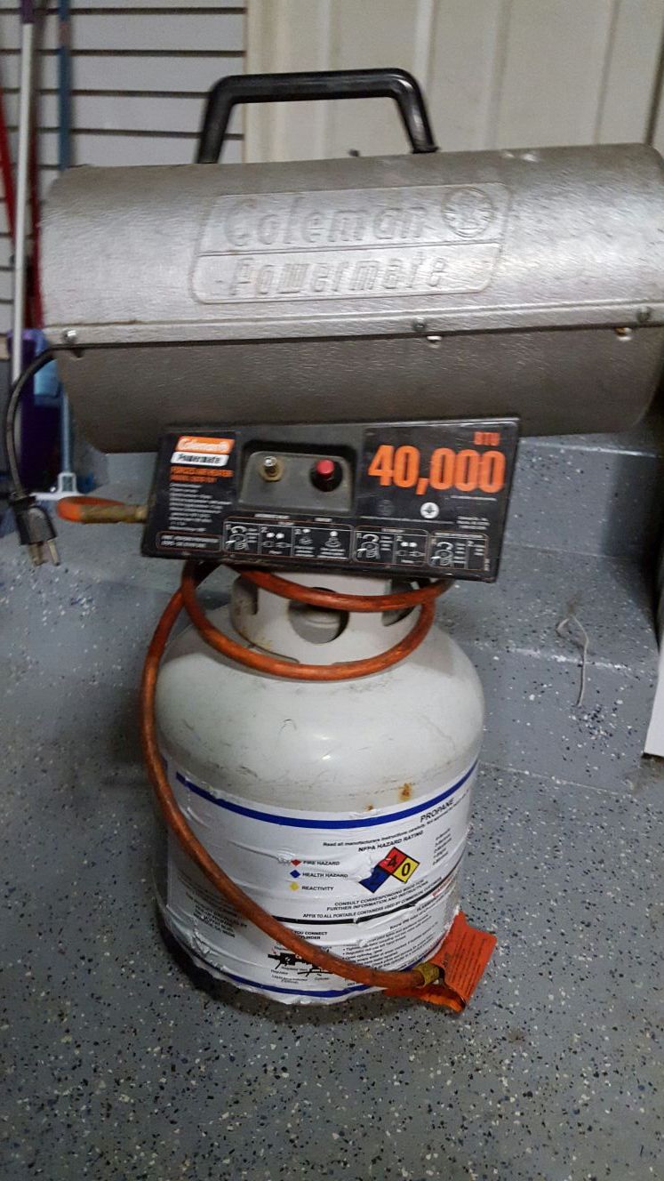 Coleman powermate 40,000 btu heater. for Sale in Rancho Cordova, CA -  OfferUp