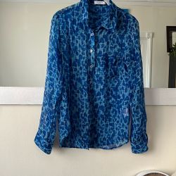 Equipment Silk Blouse Size Small