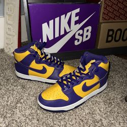 Lakers Dunk High, Men’s 10.5