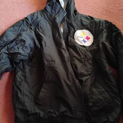 Steelers Kids Touchdown Club Reversible Windbreaker Jacket 