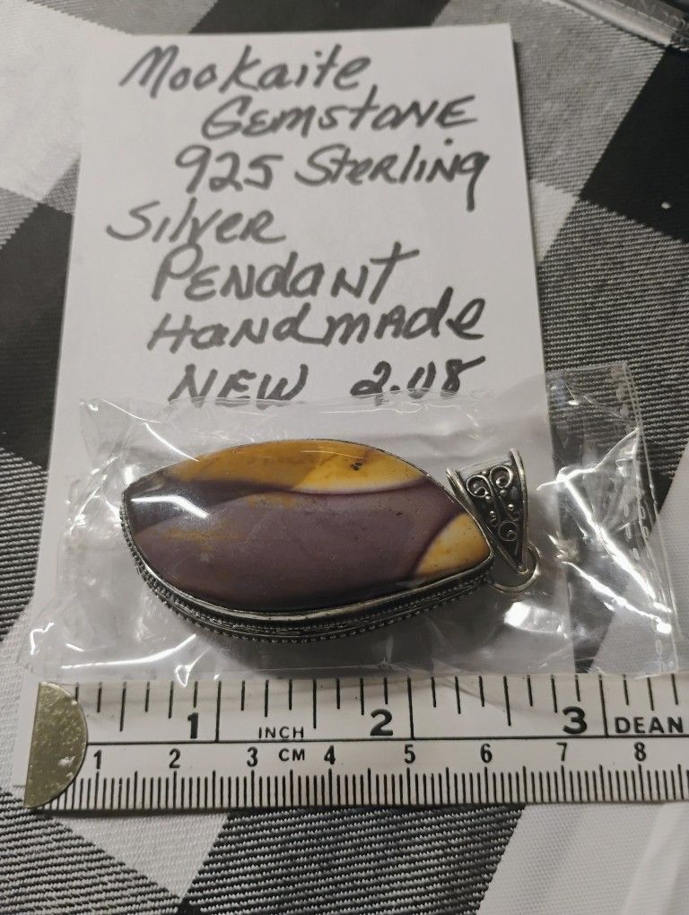 Mookaite Gemstone 925 Sterling Silver 2.8