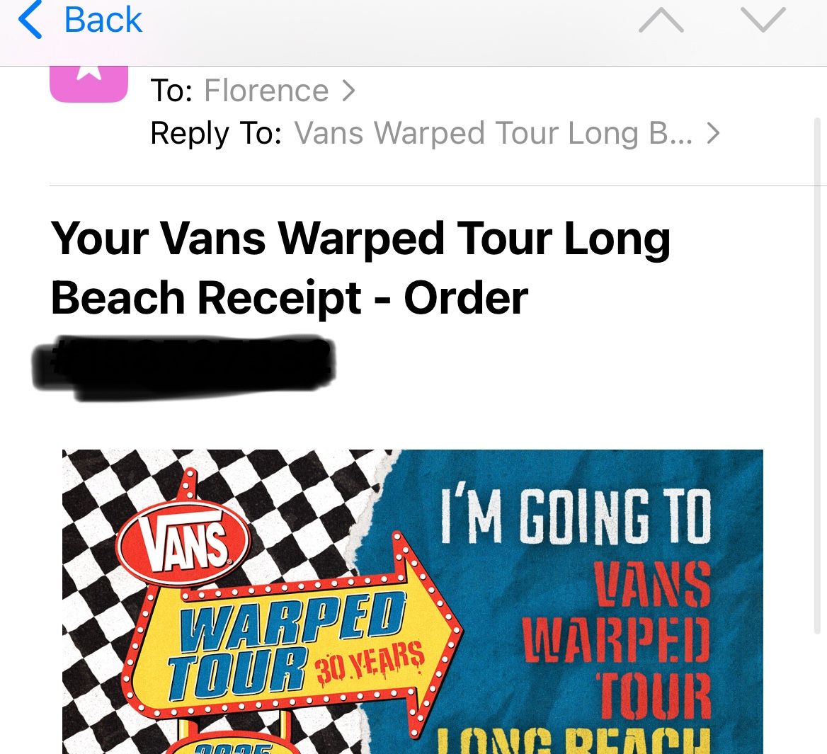 Warped Tour 2 Day GA Tickets - Long Beach