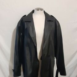 Leather Trench Coat