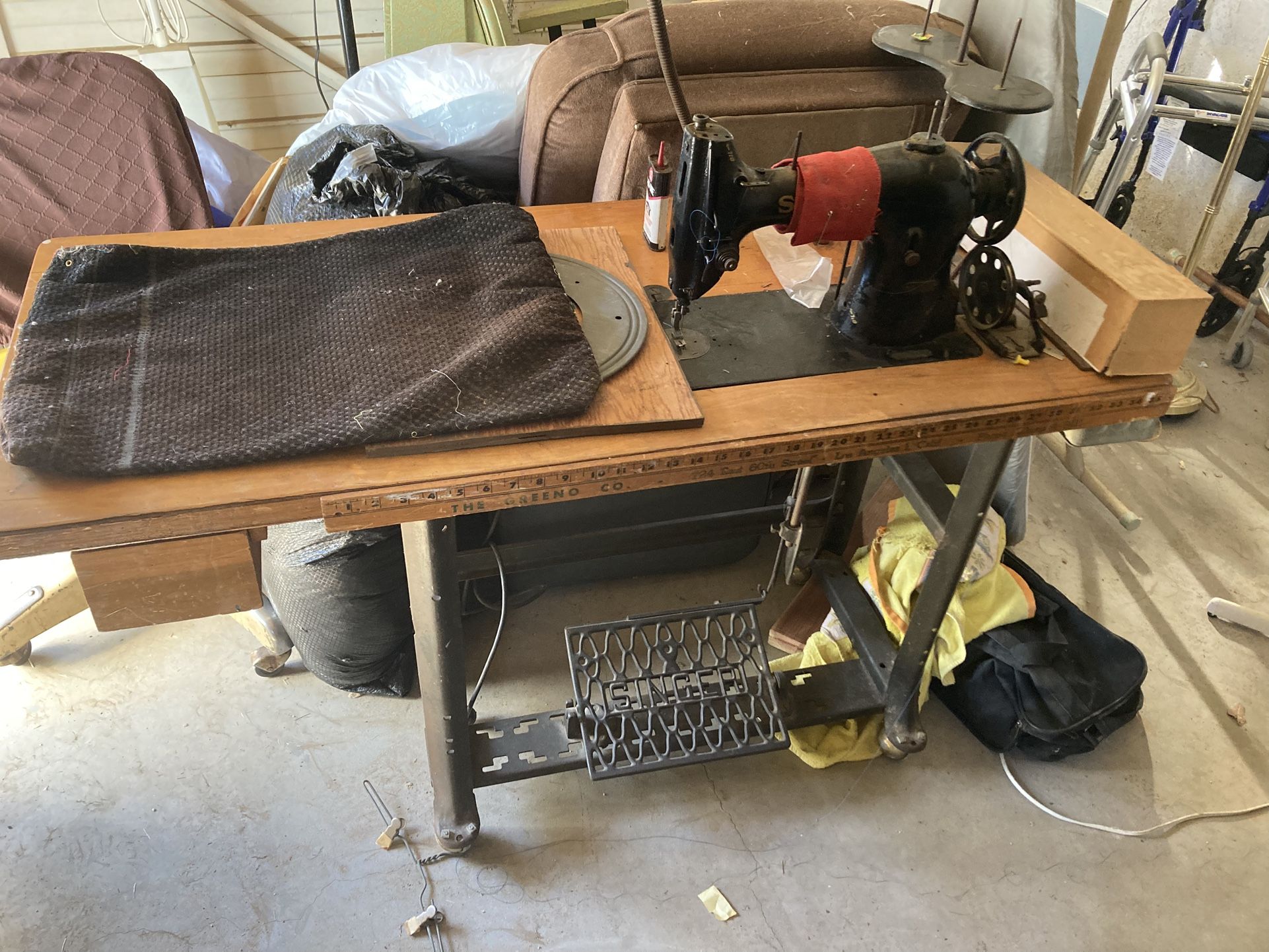 Antique SINGER Sewing Table
