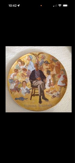 Norman Rockwell Remembered Collector Plate Porcelain 1(contact info removed) Limited Edition
