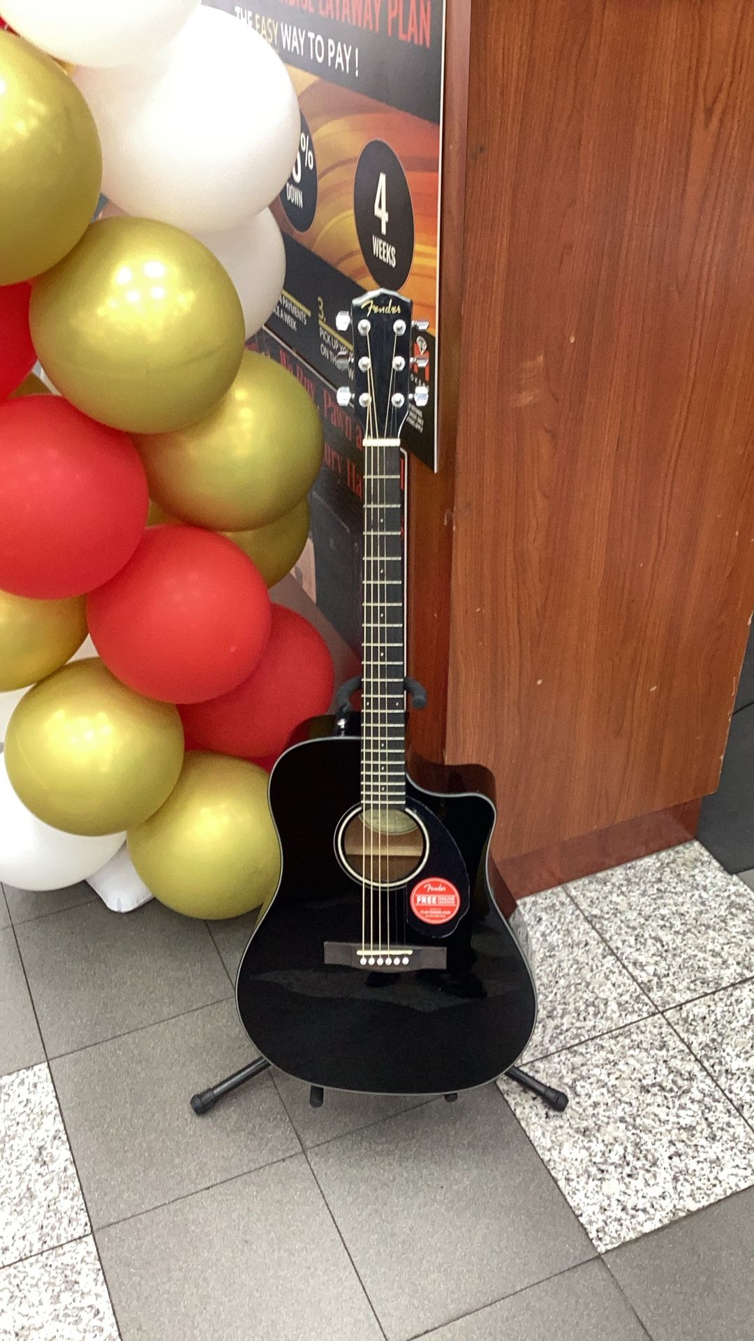 Fender Guitar CD-60SCE Dread/Blk