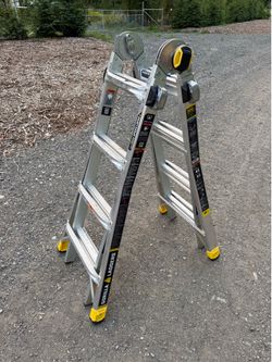 Gorilla Ladders 18 ft. Reach MPXA Aluminum Multi-Position Ladder with 300 lbs. Load Capacity