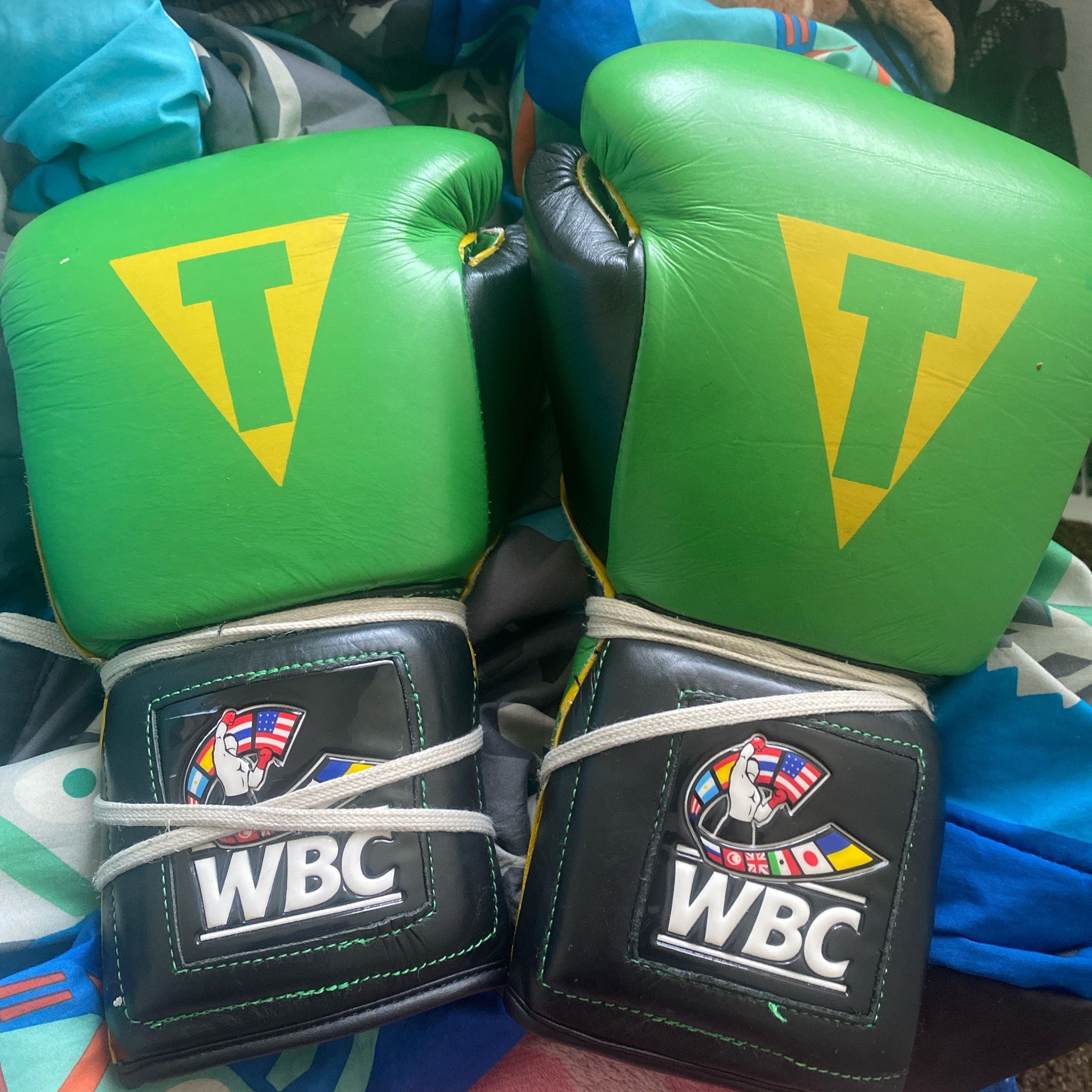 Limited Edition Title Boxing Lace Up Gloves
