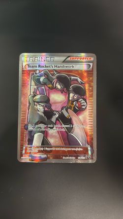 Pokémon Team Rocket's Handiwork Full Art Holo Card