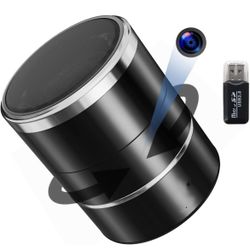 Hidden Camera Speaker WiFi Spy Camera in Wireless Bluetooth Speaker, 1080P Nanny Cam Secret Indoor Camera,Live Feed,180° Rotating Lens,Motion Detectio