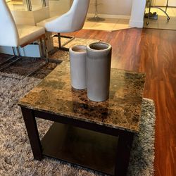 Wood coffee table
