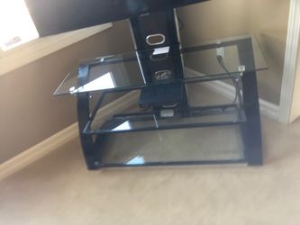 Glass tv stand