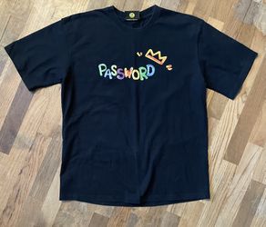 drew house PASSWORD Logo T-Shirt Black [Size] Large