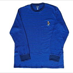  Polo Bear By Ralph Lauren Men’s Waffle Knit Thermal Crew Neck Long Sleeve2XL
