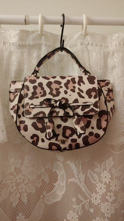 Guess animal print purse