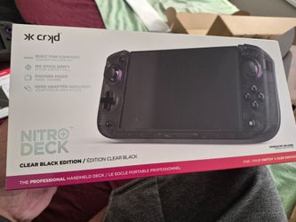 CRKD Nitro Deck (Clear Black Edition) for Nintendo Switch/OLED
