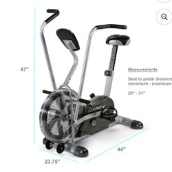 Marcy Air Cardio Fitness Training Equipment Fan Workout Bike with Exercise Arms AIR-1