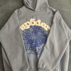 Baby blue spider hoodie