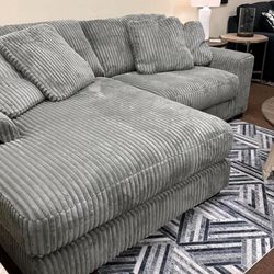 Gray 2 Piece Sofa Chaise 