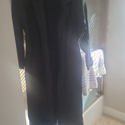 Men's Black Leather Coat