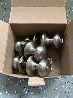 Door knobs, hinges, and drawer pulls