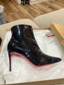Christian Louboutin Spade Bootie   Heels Size 6.5  US OR 37.5 UK $300 with proof of purchase great Mother’s Day
