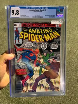 Amazing Spider-Man comic book graded #192 CGC 9.8 white 1979  papers newsstand variant