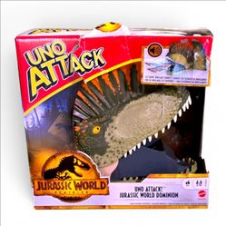 UNO Attack Jurassic World Dominion Dinosaur CARD GAME NEW in BOX Mattel 2021