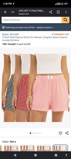 New pkg of 3 colors.  Size XL . JoyLady Pajama shorts