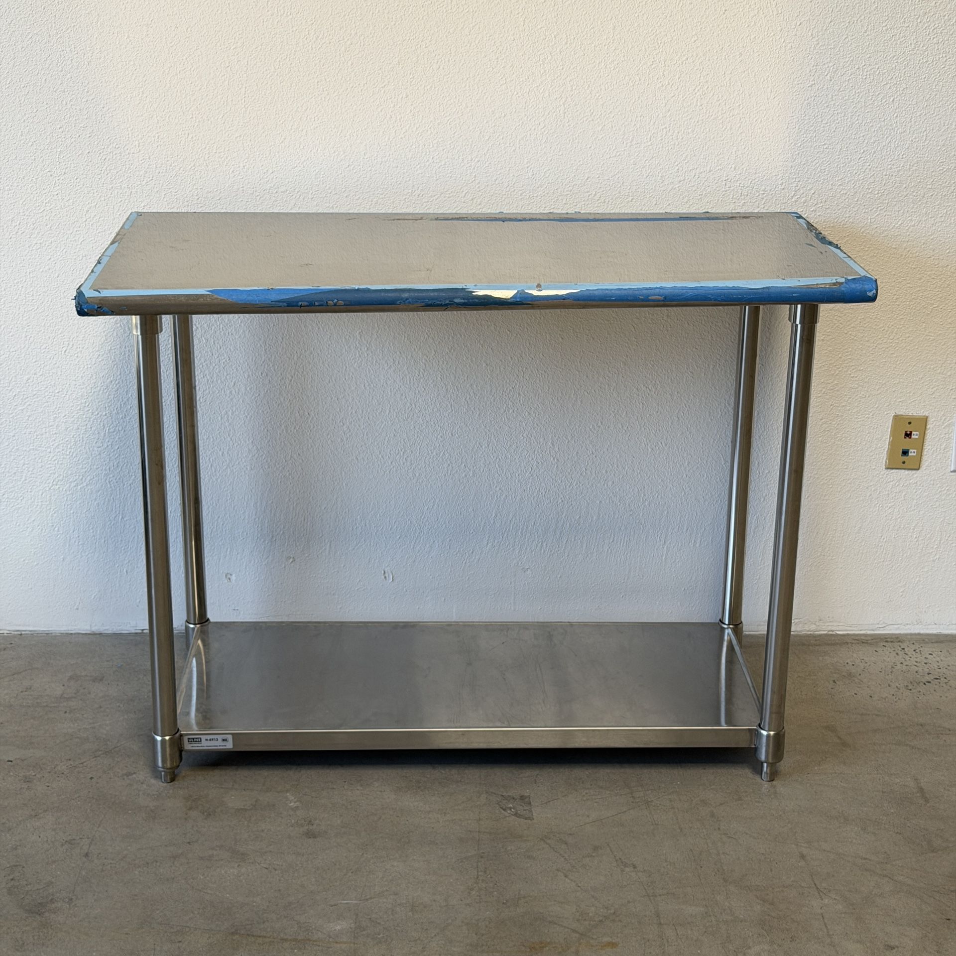 Uline Stainless Steel Work Table 48” x 24” w/ Bottom Shelf – NSF