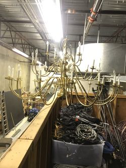 100% brass chandelier