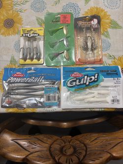 Saltwater Fishing Lure Lot 5 Pack - Berkley Gulp PowerBait Vudu Shrimp - New - OBO