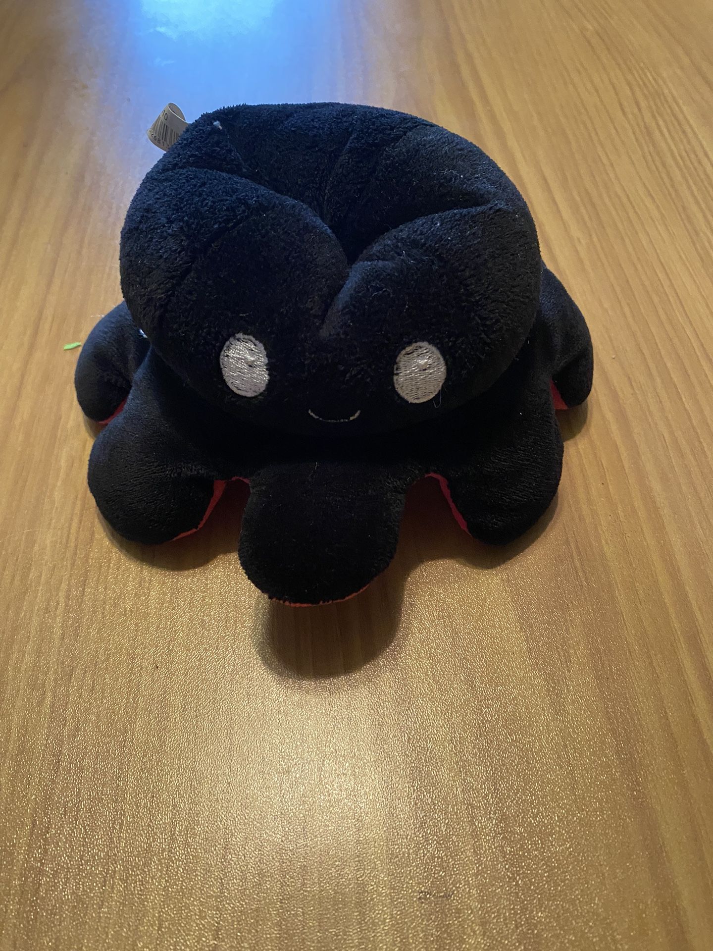TeeTurtle - The Original Reversible Octopus Plushie - Pink + black plush stuffed