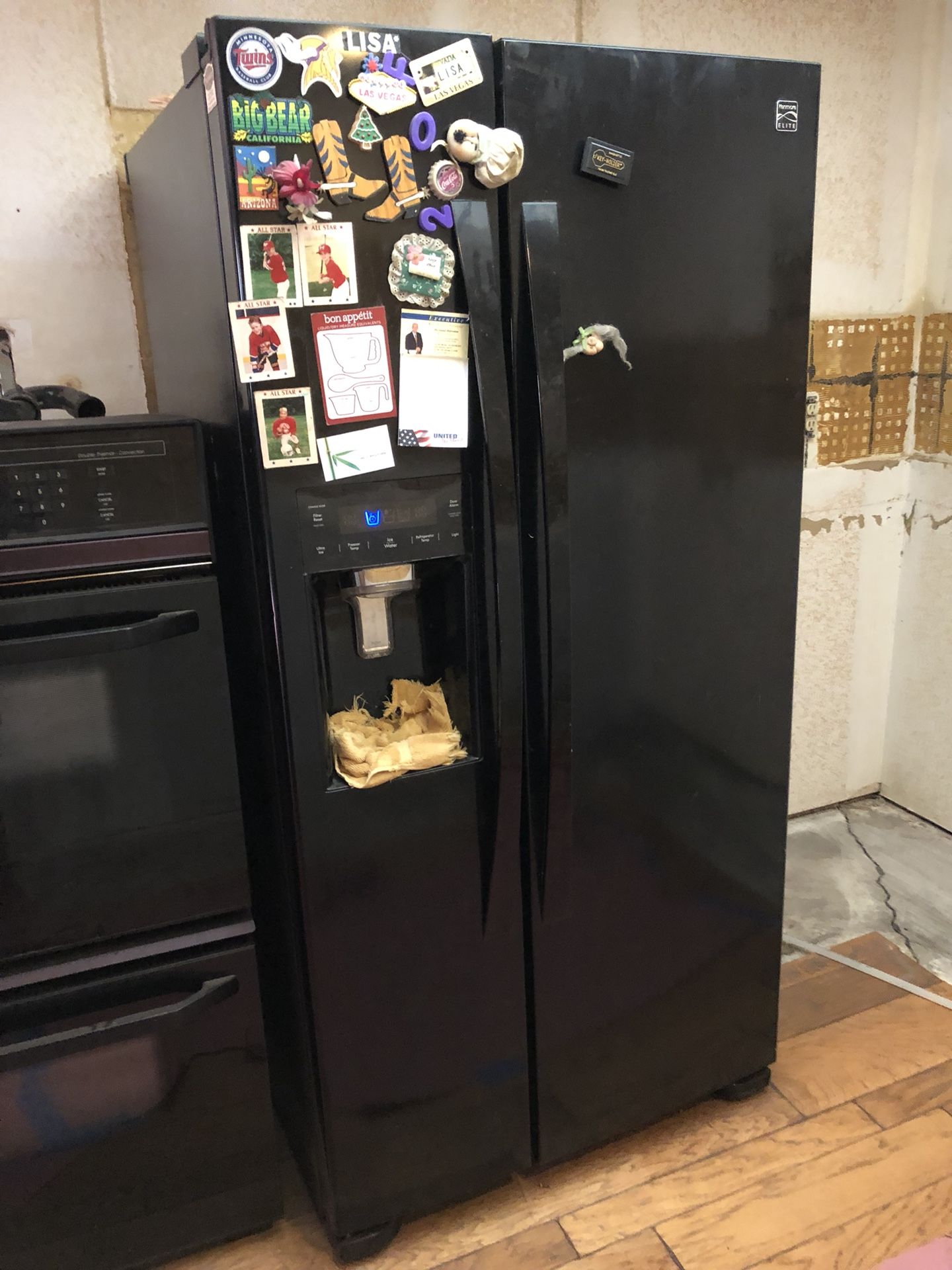 KENMORE ELITE SIDE BY SIDE FRIDGE 1 year old and in excellent condition moving and must sell