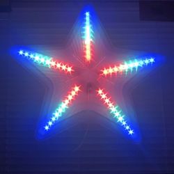 New 2021Holliday Christmas Star 50cm , 50 LEDs decoration,diferent lighting pattern buy more then one with discount,  I have 200 items, ABLO español