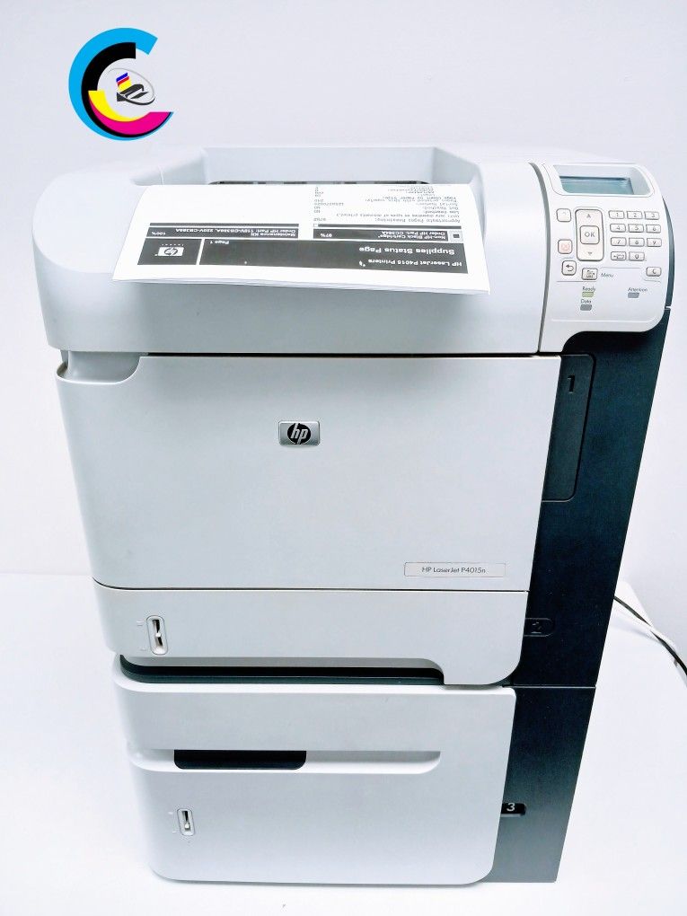 Laser Printer DUAL-TRAY || Hp LaserJet P4015n || Extra-Tray Capacity 1,500 Paper-Sheets || Speed Up To 52ppm || Prints Automatically Double-Sided ||