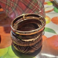 Set of brown bracelets