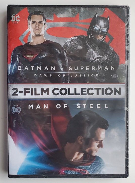 Batman v Superman Dawn of Justice / Man of Steel 2-Film DVD Collection DC Comics