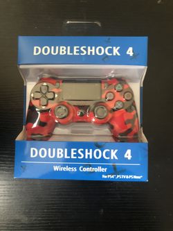 Brand New Red Camo Ps4 Controller 