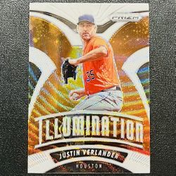 2020 Prizm Baseball Justin Verlander Illumination Refractor Insert