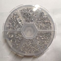 4/5/6/8/9/10mm DIY Shiny Jump Rings For Jewelry Making In Compact Container 