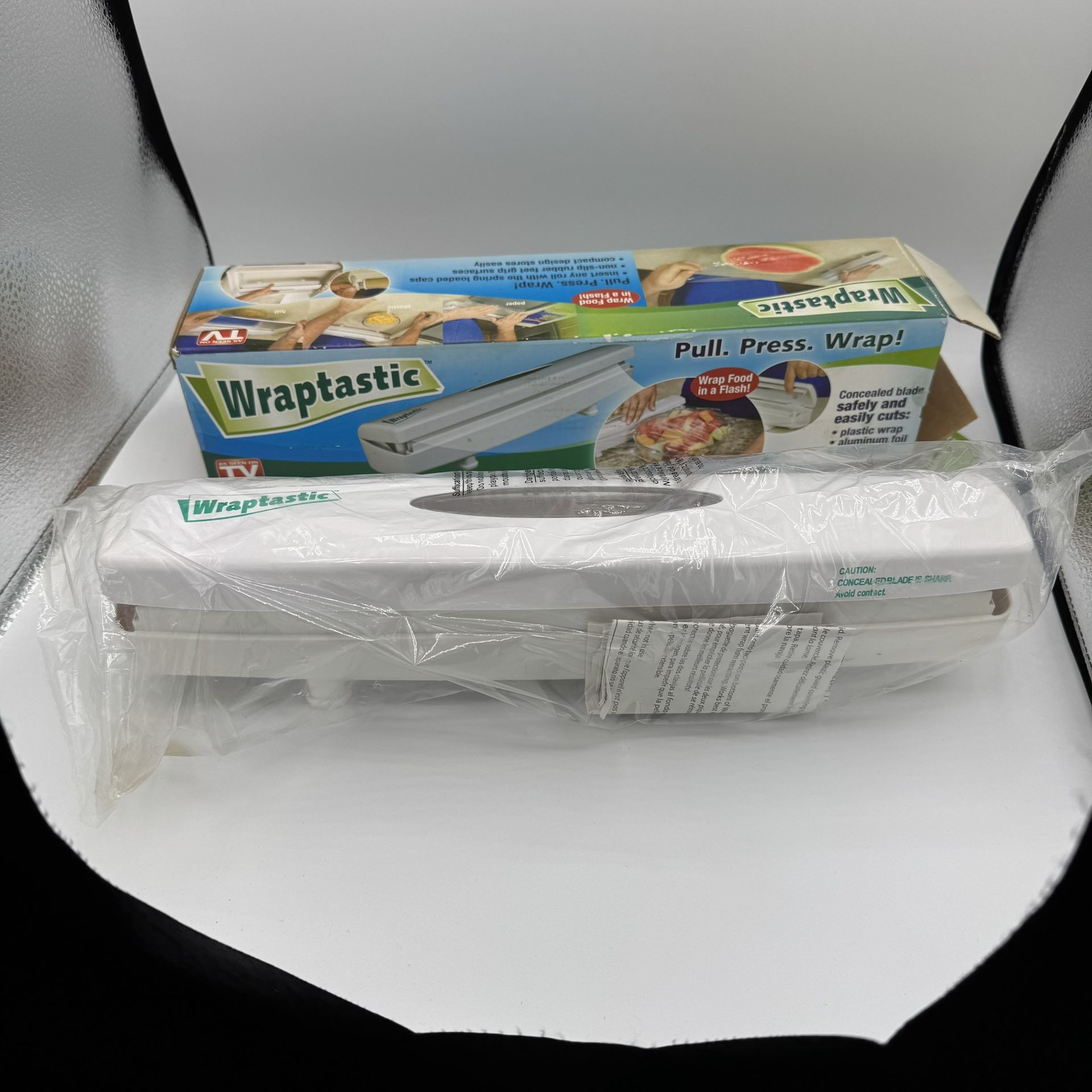 Wraptastic Dispensers Pull Press Wrap Food Plastic Foil Kitchen Helper