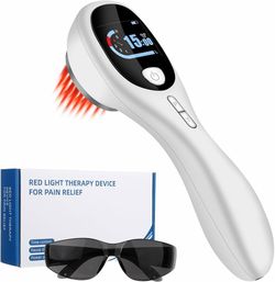 Cold Laser Therapy Device with LED Display Human/Vet Red Light Therapy Device Targets Joint and Muscles for Elbows, Knees, Shoulders, Hands