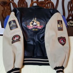 Disney Vintage 50th Anniversary Leather Jacket