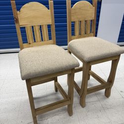 Hand Carved - Hand Made Counter Stools 