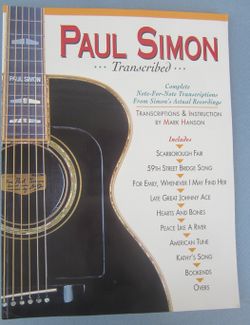 Paul Simon Transcribed Guitar Notes & Tab - 10 Songs